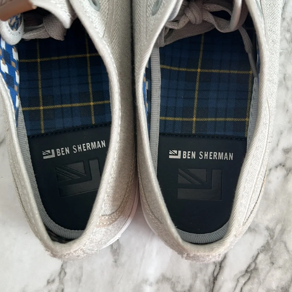Ben Sherman | Chandler Lo canvas lace up preppy dress sneakers men’s size 10.5 - Picture 9 of 11